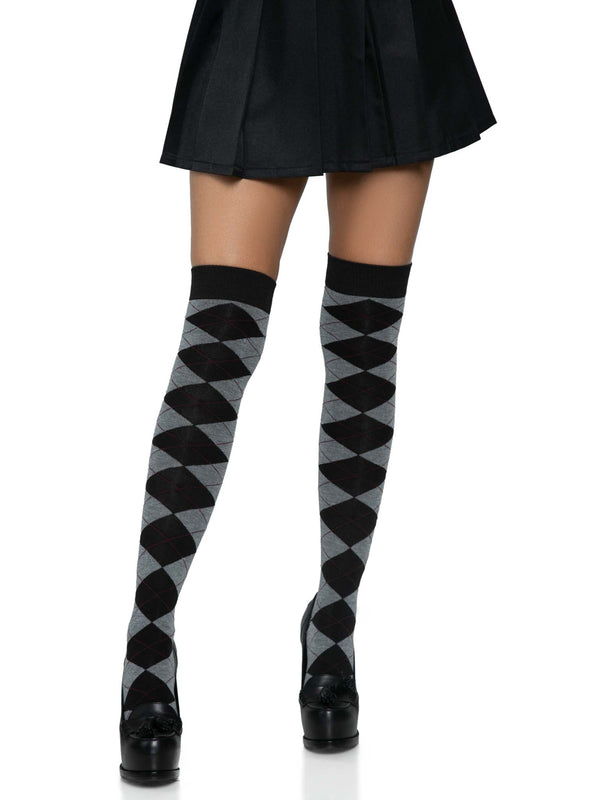 color_grey | Leg Avenue Madeline Argyle Socks