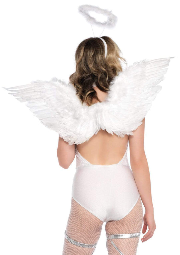 color_white | Leg Avenue Feather Angel Wings & Halo Accessory Kit