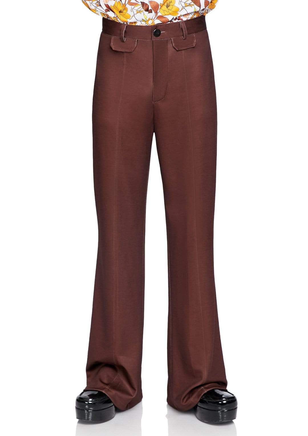 TAHVO Men Brown Trousers