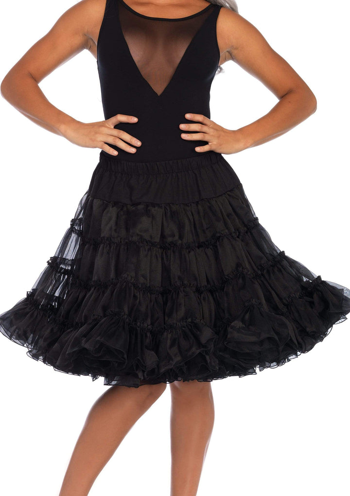 Leg Avenue Knee Length Deluxe Crinoline Petticoat Costume Skirt