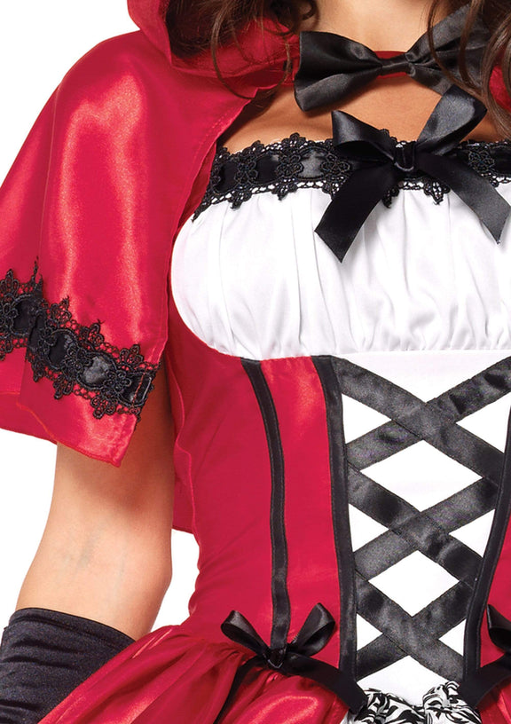 Gothic Red Riding Hood Sexy Womens Costume Leg Avenue 9710