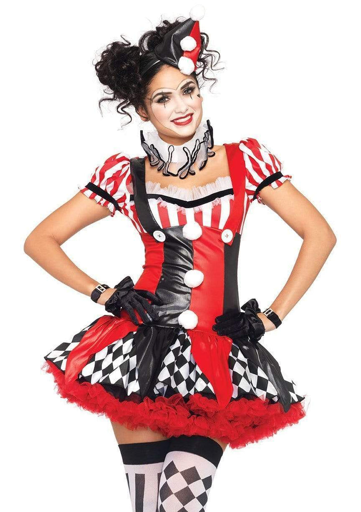 Leg Avenue Harlequin Clown Costume
