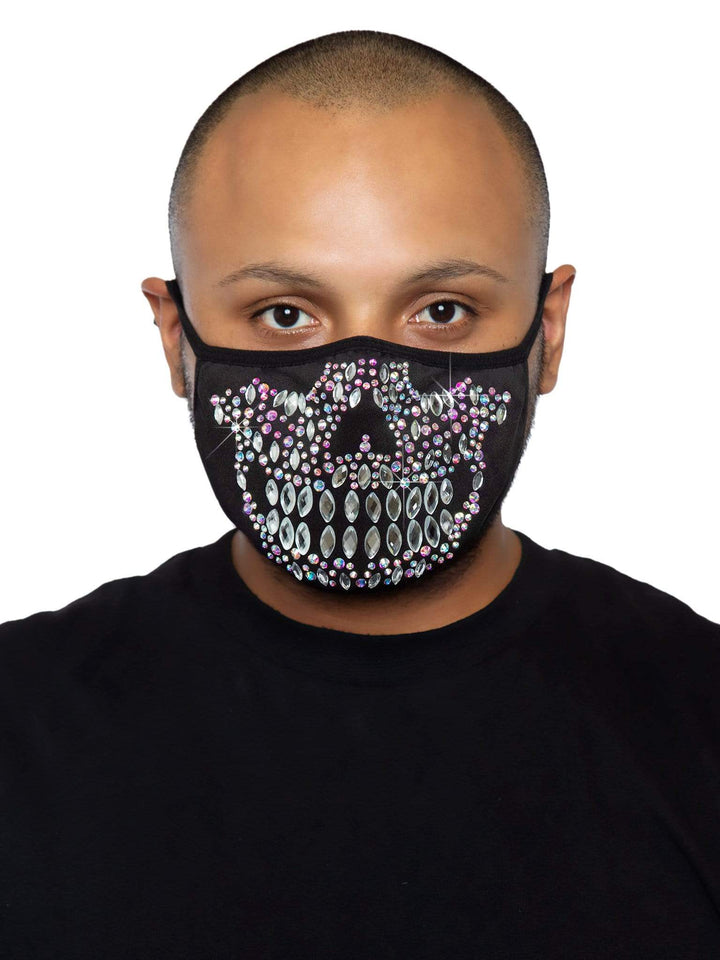 Leg Avenue Skeleton Rhinestone Face Mask