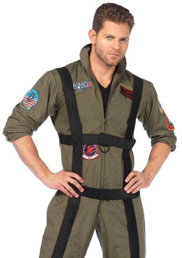 Leg Avenue mens Top Gun Flight Suit CostumeAdult Sized Costumes