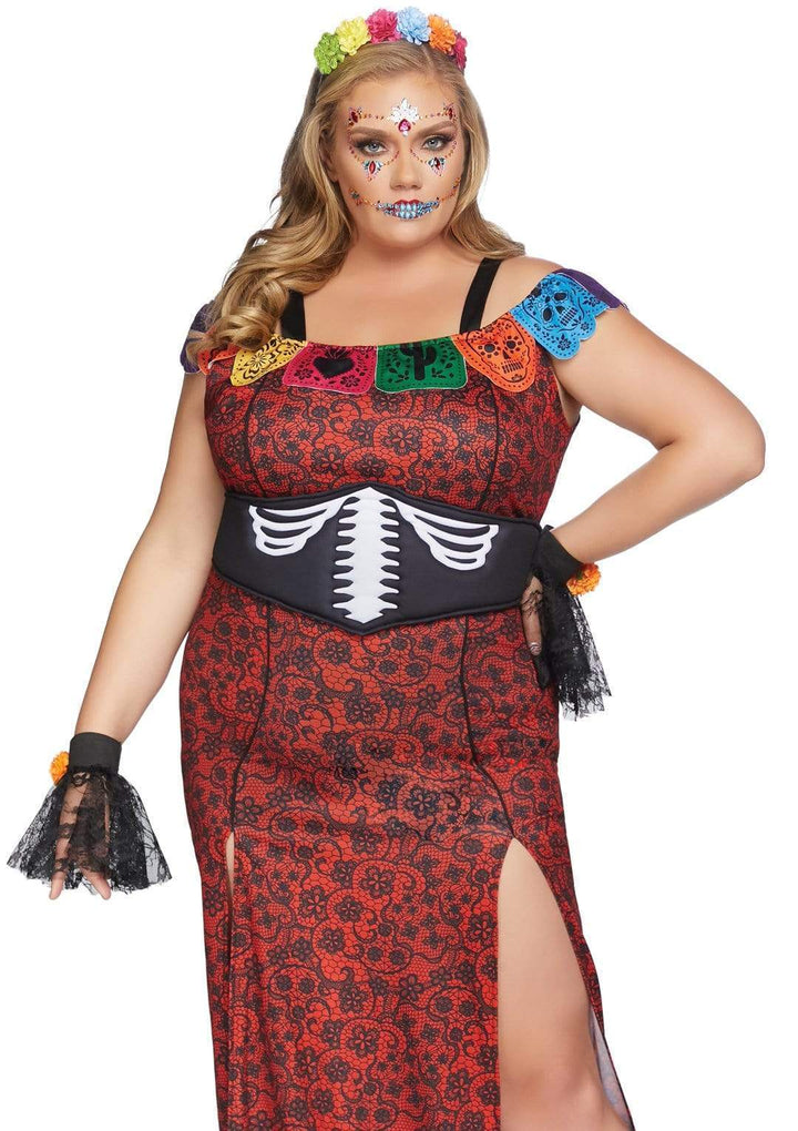 Leg Avenue Plus Deluxe Day of the Dead Beauty Costume