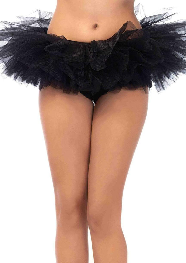 color_black | Leg Avenue Mini Layered Tulle Festival Tutu Skirt