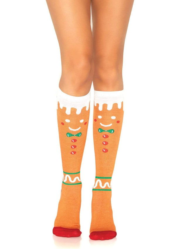 Leg Avenue Gingerbread Man Socks