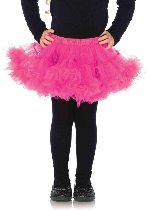 color_hot pink | Leg Avenue Kids Petticoat Tutu Skirt For Girls