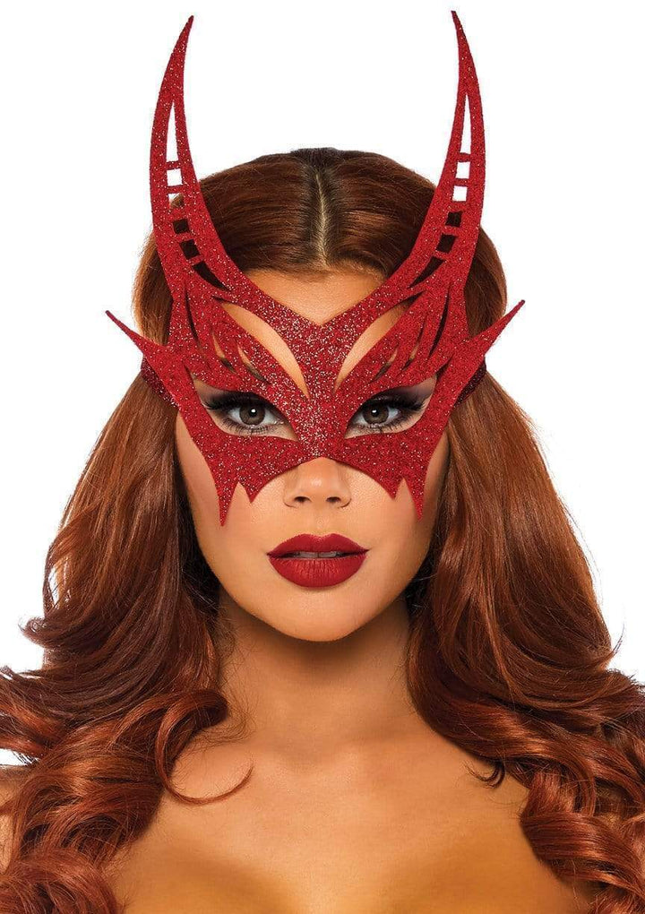 Leg Avenue Glitter Die Cut Devil Masquerade Mask
