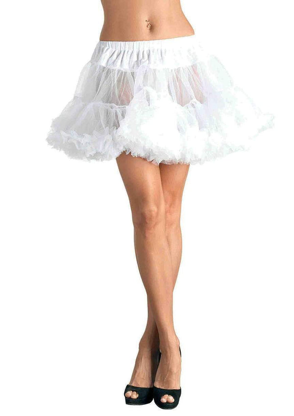 color_white | Leg Avenue Layered Tulle Petticoat Costume Skirt