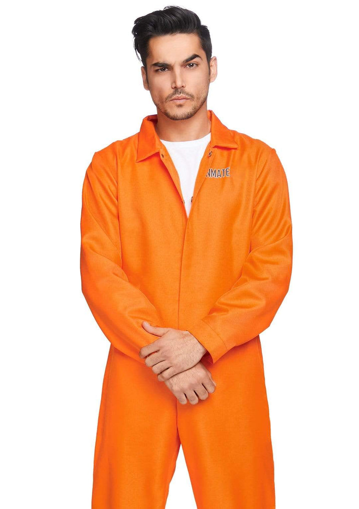 Orange Prison Jumpsuit, Men Halloween Costume