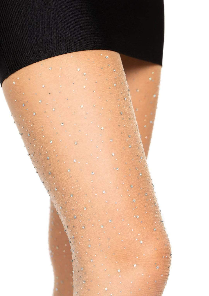 Leg Avenue Petra Sheer Rhinestone Pantyhose