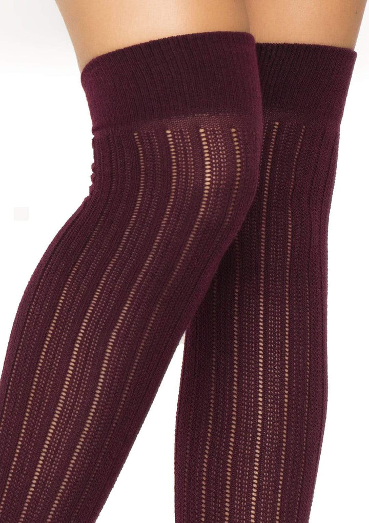 Leg Avenue Angie Rib Knit Knee Socks