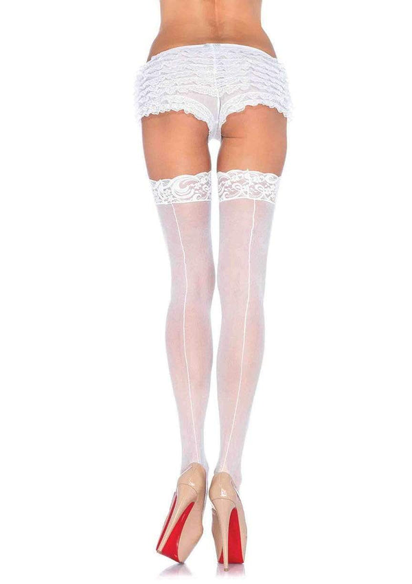 color_white | Leg Avenue Nuna Sheer Thigh High Stockings