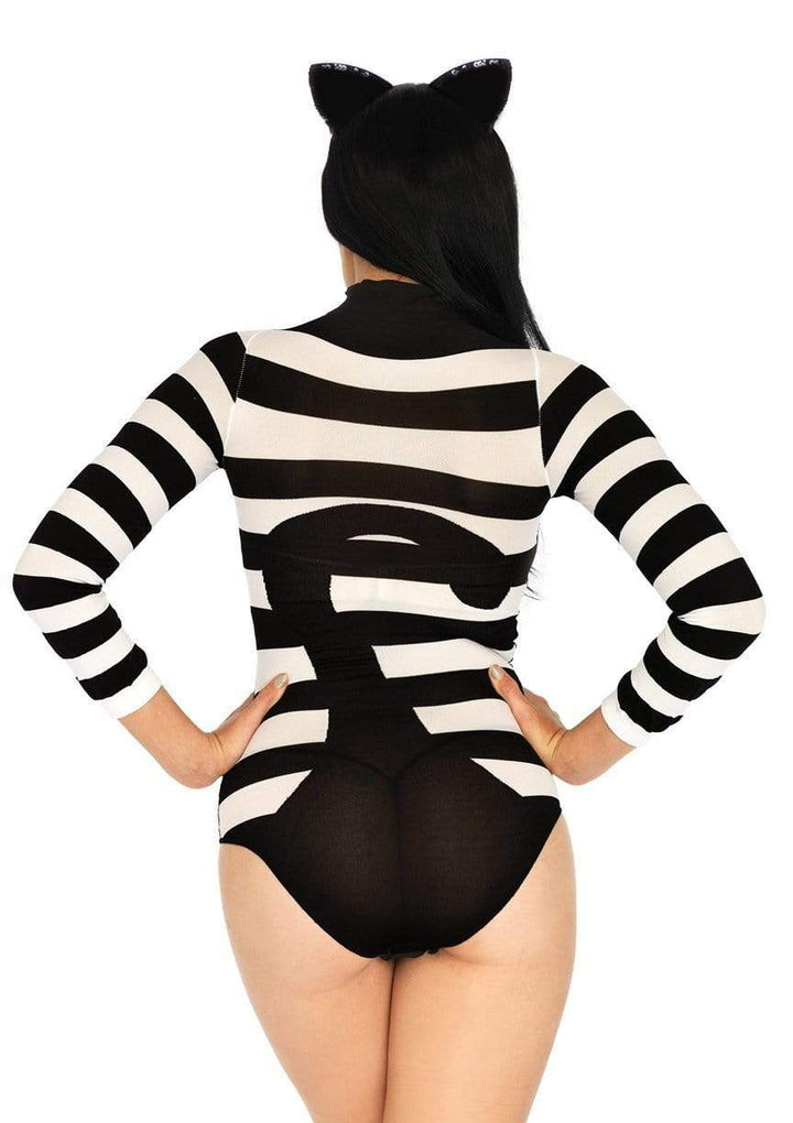 Leg Avenue Striped Cat Bodysuit