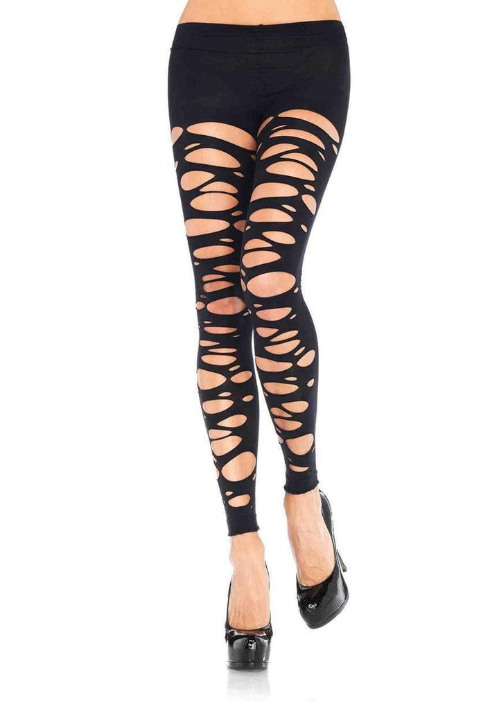Leg Avenue Tattered Footless Tights
