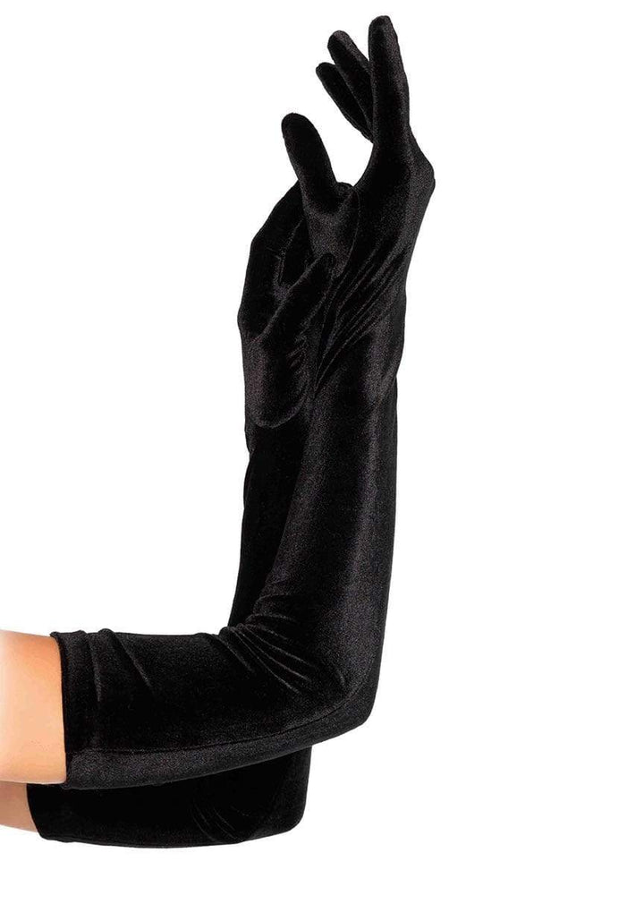 Leg Avenue Velvet Opera Length Gloves